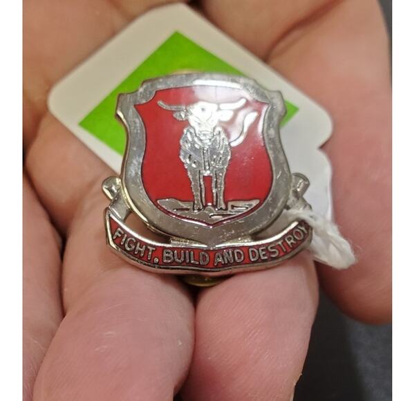 Vintage 39th Engineer Battalion DUI Army Crest Insignia M22 - Picture 5 of 5